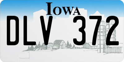 IA license plate DLV372