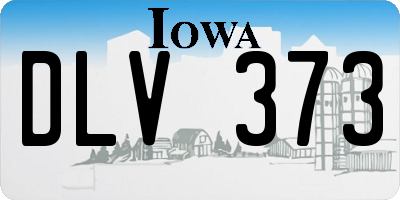 IA license plate DLV373