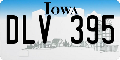 IA license plate DLV395