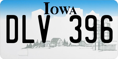 IA license plate DLV396