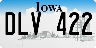 IA license plate DLV422