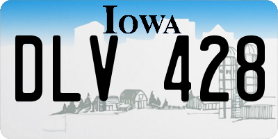 IA license plate DLV428