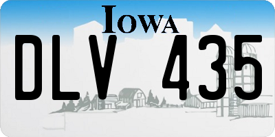 IA license plate DLV435