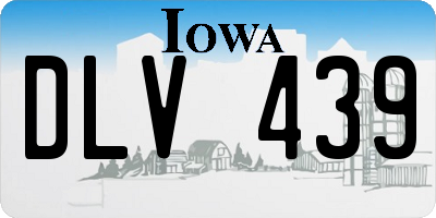 IA license plate DLV439