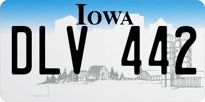IA license plate DLV442