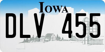 IA license plate DLV455