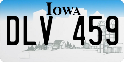 IA license plate DLV459