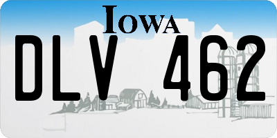 IA license plate DLV462
