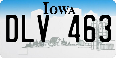 IA license plate DLV463