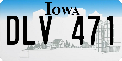 IA license plate DLV471