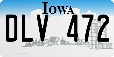 IA license plate DLV472