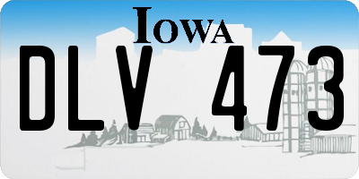 IA license plate DLV473
