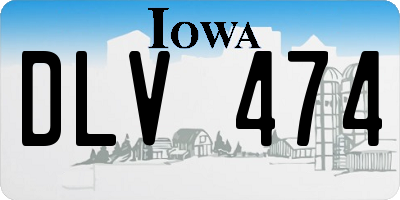 IA license plate DLV474