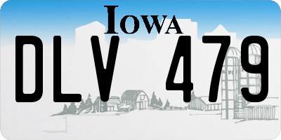 IA license plate DLV479