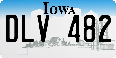 IA license plate DLV482