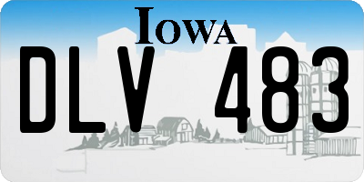 IA license plate DLV483