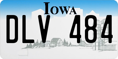 IA license plate DLV484