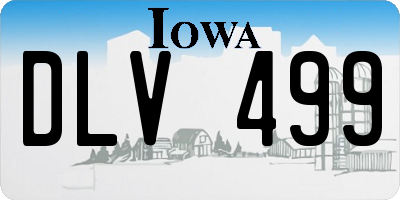 IA license plate DLV499