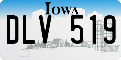 IA license plate DLV519
