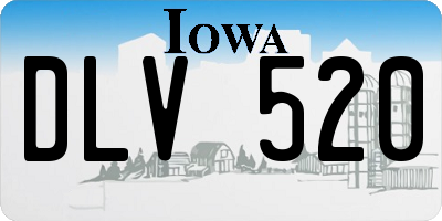 IA license plate DLV520