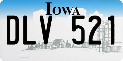 IA license plate DLV521