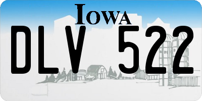 IA license plate DLV522