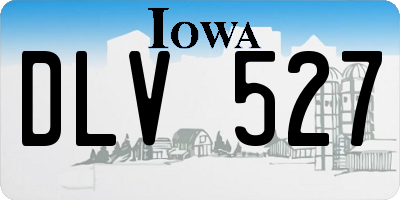 IA license plate DLV527