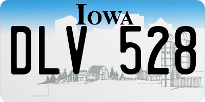 IA license plate DLV528