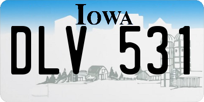 IA license plate DLV531