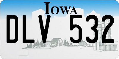 IA license plate DLV532