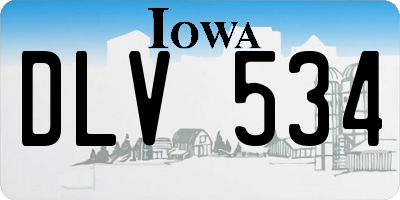 IA license plate DLV534