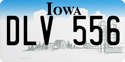 IA license plate DLV556