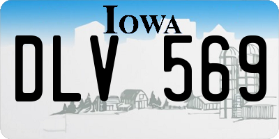 IA license plate DLV569