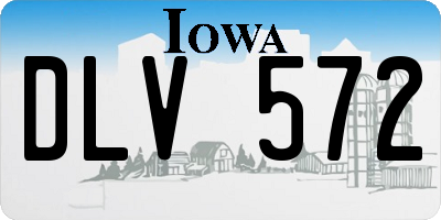 IA license plate DLV572