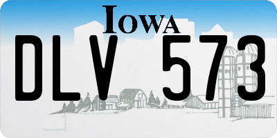 IA license plate DLV573