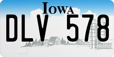 IA license plate DLV578