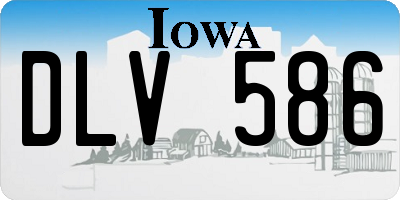 IA license plate DLV586