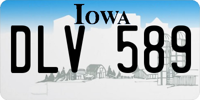 IA license plate DLV589