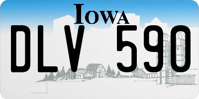 IA license plate DLV590