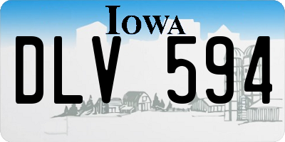 IA license plate DLV594
