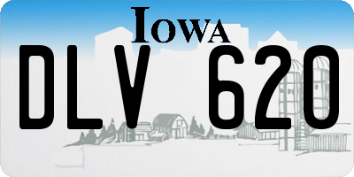 IA license plate DLV620