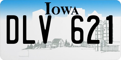 IA license plate DLV621