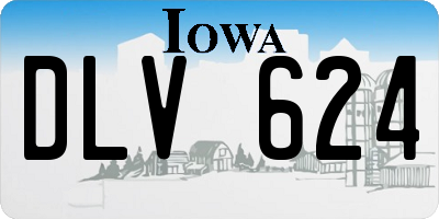 IA license plate DLV624