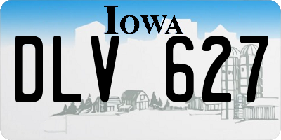 IA license plate DLV627