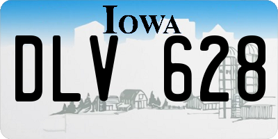 IA license plate DLV628