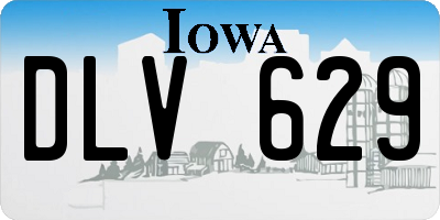 IA license plate DLV629