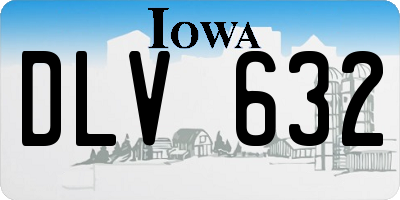 IA license plate DLV632
