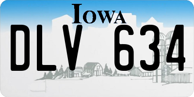 IA license plate DLV634