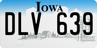 IA license plate DLV639