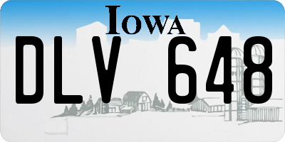 IA license plate DLV648